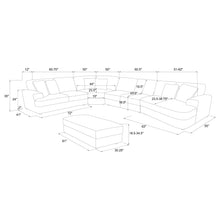 Load image into Gallery viewer, Emberson Upholstered Modular Sectional Sofa Ivory
