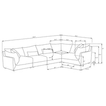 Load image into Gallery viewer, Sasha 5 Piece Sectionals
