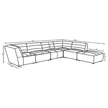 Load image into Gallery viewer, Sunny 6 Pc Sectional
