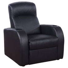 Load image into Gallery viewer, Cyrus Home Theater Upholstered Recliner Black
