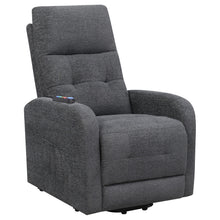 Load image into Gallery viewer, Howie Tufted Upholstered Power Lift Recliner Charcoal
