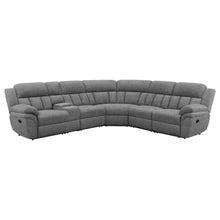 Load image into Gallery viewer, Bahrain 6-piece Upholstered Motion Sectional Charcoal
