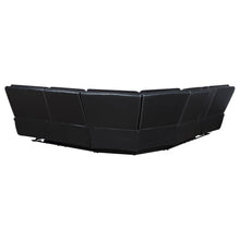 Load image into Gallery viewer, Hewitt Leather Upholstered Power Reclining Sectional Black
