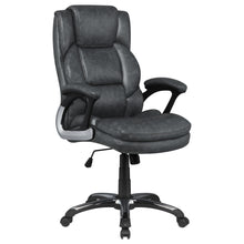 Load image into Gallery viewer, Nerris Adjustable Height Office Chair with Padded Arm Grey and Black
