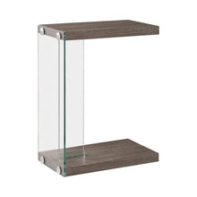 Load image into Gallery viewer, Colby Accent Table Weathered Grey and Clear image
