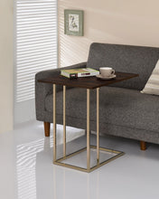 Load image into Gallery viewer, Pedro Expandable Top Accent Table Chestnut and Chrome image
