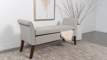 Load image into Gallery viewer, Farrah Upholstered Rolled Arms Storage Bench
