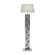 Load image into Gallery viewer, Carmen Geometric Base Floor Lamp Silver image
