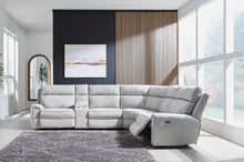 Load image into Gallery viewer, Social Pointe Reclining Sectional with Storage Console
