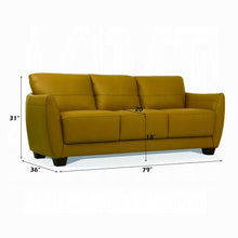 Load image into Gallery viewer, Valeria Mustard Leather Sofa
