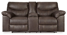 Load image into Gallery viewer, Boxberg Reclining Loveseat with Console

