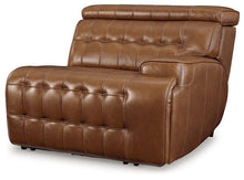 Load image into Gallery viewer, Temmpton Dual Power Leather Reclining Modular Loveseat with Console
