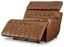 Load image into Gallery viewer, Temmpton Dual Power Leather Reclining Modular Loveseat with Console
