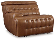 Load image into Gallery viewer, Temmpton Dual Power Leather Reclining Modular Loveseat with Console
