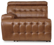 Load image into Gallery viewer, Temmpton Dual Power Leather Reclining Modular Loveseat with Console
