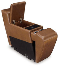 Load image into Gallery viewer, Temmpton Dual Power Leather Reclining Modular Loveseat with Console
