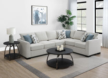 Load image into Gallery viewer, Ashford Chenille Upholstered Sleeper Sectional Sofa Greige image
