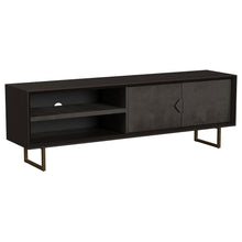 Load image into Gallery viewer, Marsden 2-door Wood 70&quot; TV Stand Charcoal Black
