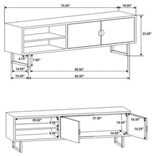 Load image into Gallery viewer, Marsden 2-door Wood 70&quot; TV Stand Charcoal Black
