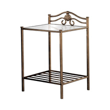 Load image into Gallery viewer, Sydney 2-shlef Nightstand Antique Brushed Gold

