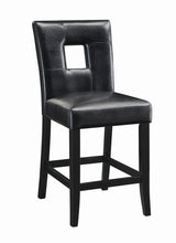 Load image into Gallery viewer, Shannon Open Back Upholstered Dining Chairs Black (Set of 2)
