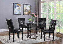 Load image into Gallery viewer, Shannon Open Back Upholstered Dining Chairs Black (Set of 2)
