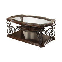 Load image into Gallery viewer, Laney Coffee Table Deep Merlot and Clear
