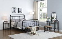 Load image into Gallery viewer, Livingston California King, E.King, &amp; Queen Panel Metal Bed Dark Bronze
