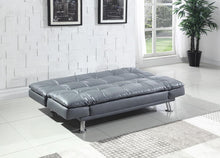 Load image into Gallery viewer, Dilleston Tufted Back Upholstered Sofa Bed Grey
