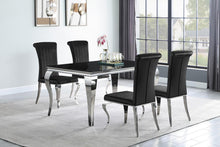 Load image into Gallery viewer, Carone Rectangular Dining Table Chrome and Black
