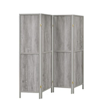 Load image into Gallery viewer, Deepika 4-panel Folding Screen Grey Driftwood
