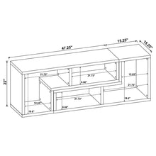 Load image into Gallery viewer, Velma Convertible TV Console and Bookcase White
