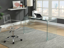 Load image into Gallery viewer, Amaturo Office Chair with Casters Clear and Chrome
