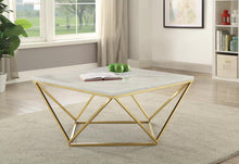 Load image into Gallery viewer, Elana Rectangle 2-shelf Coffee Table Glossy White
