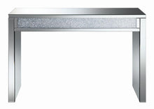 Load image into Gallery viewer, Gillian Rectangular Sofa Table Silver and Clear Mirror
