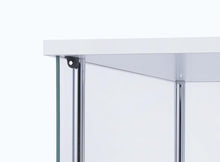Load image into Gallery viewer, Bellatrix Rectangular 4-shelf Curio Cabinet White and Clear
