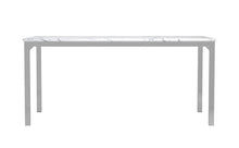Load image into Gallery viewer, Athena Rectangle Dining Table with Marble Top Chrome
