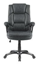 Load image into Gallery viewer, Nerris Adjustable Height Office Chair with Padded Arm Grey and Black
