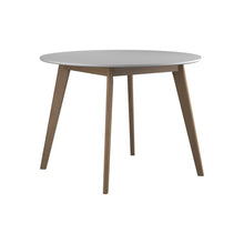 Load image into Gallery viewer, Breckenridge Round Dining Table Matte White and Natural Oak
