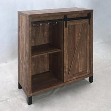 Load image into Gallery viewer, Arlington Bar Cabinet with Sliding Door Rustic Oak
