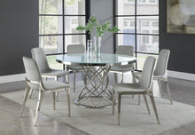 Load image into Gallery viewer, Irene Upholstered Side Chairs Light Grey and Chrome (Set of 4)
