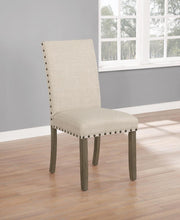 Load image into Gallery viewer, Ralland Upholstered Side Chairs Beige and Rustic Brown (Set of 2)
