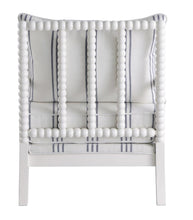 Load image into Gallery viewer, Blanchett Upholstered Accent Chair with Spindle Accent White and Navy
