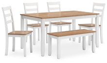 Load image into Gallery viewer, Gesthaven Dining Table with 4 Chairs and Bench (Set of 6)
