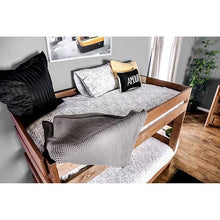 Load image into Gallery viewer, Arlette Twin/Twin Bunk Bed Brown, Black, Gray, &amp; White
