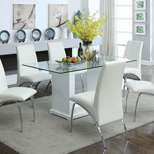 Load image into Gallery viewer, Eva White/Clear Dining Table
