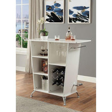 Load image into Gallery viewer, Fuero White/Chrome Bar Table (K/D)
