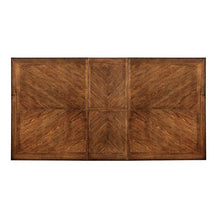 Load image into Gallery viewer, HARRISBURG Vintage White/Dark Oak Dining Table w/ 18&quot; Butterfly Leaf

