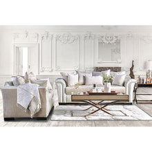Load image into Gallery viewer, Benigno Love Seat Silver &amp; Gray
