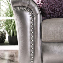Load image into Gallery viewer, Benigno Love Seat Silver &amp; Gray
